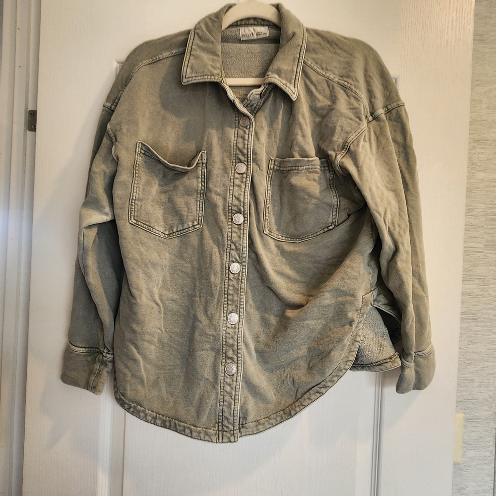 BE COOL Olive Button Down Shirt